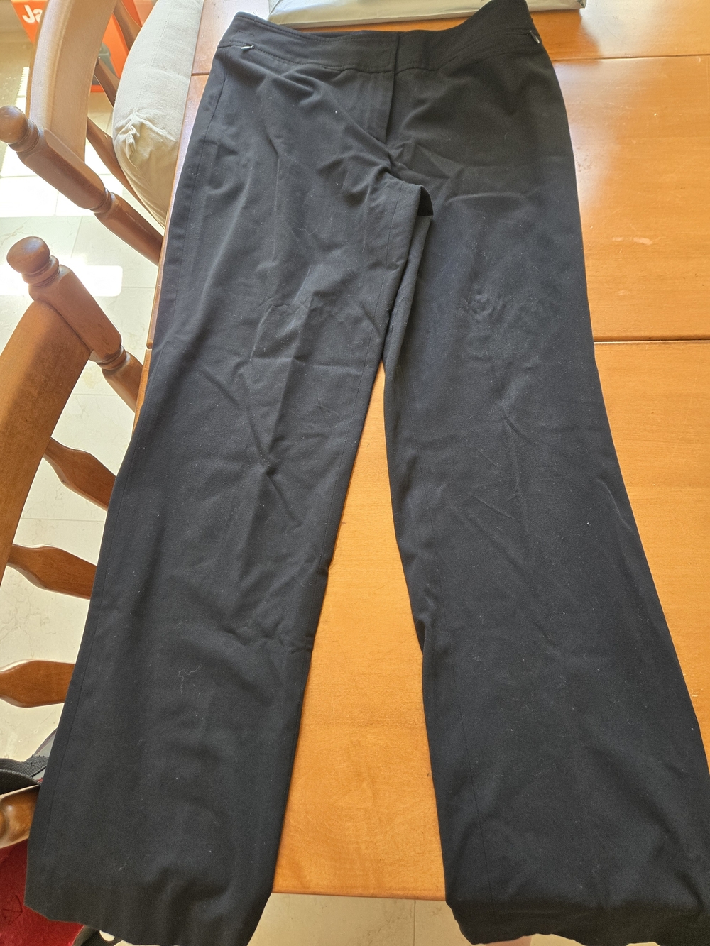 Ann Taylor Black Wide-Leg Dress Pants